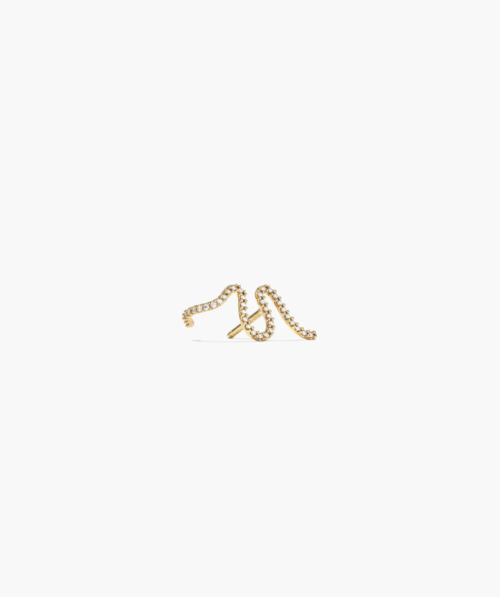 Azel™ Wave Earring Single 02