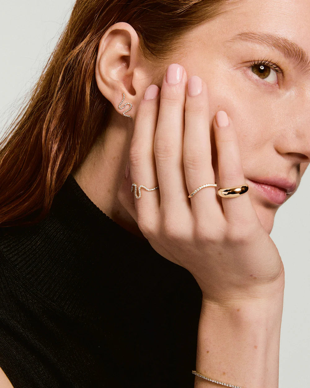 Azel™ Wave Earring Single 02